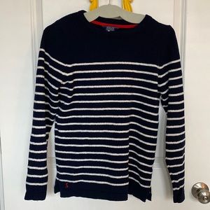 Joules Knitwear US Size 2 Navy Striped Sweater